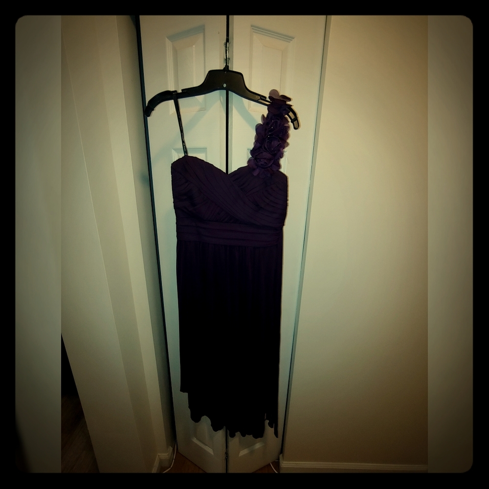 WMNS David's Bridal Purple Bridesmaid Dress
